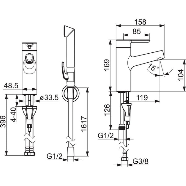 Pesuallashana Oras Inspera 3012F ja bidetta 6110243