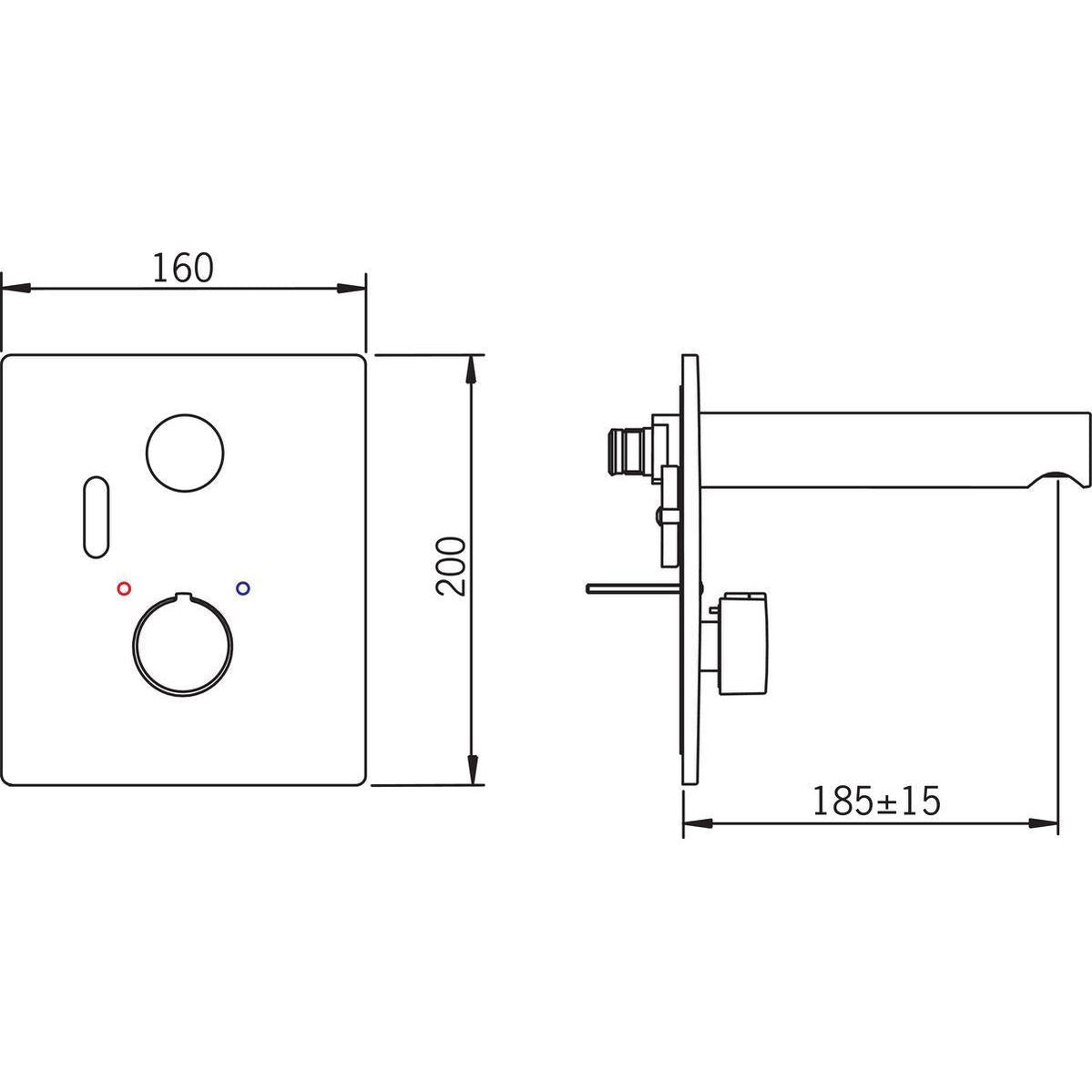 Pintaosa pesuallashanalle Oras Electra 6207C, kosketusvapaa 6116912