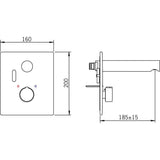 Pintaosa pesuallashanalle Oras Electra 6207C, kosketusvapaa 6116912
