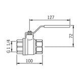 Palloventtiili Messinki 11/4 Sk Pn25 400032 [3713507] |