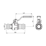 Palloventtiili Oras 400135 Cu35 Puristus Pn16 V/M [3713516] |