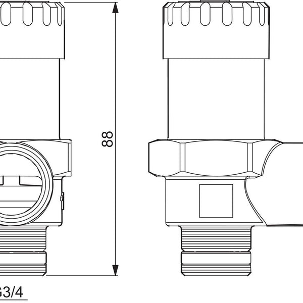 Varoventtiili Oras 3/4- 10 Bar 430200 [3943335]