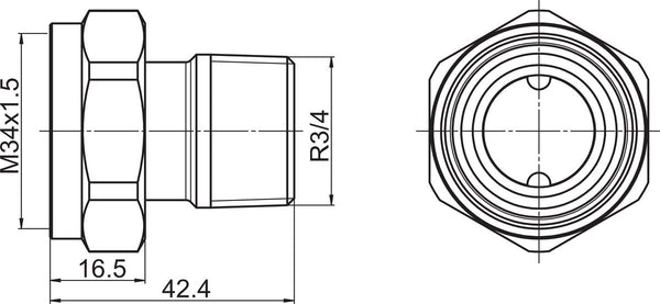 Patteriliitin Oras Stabila Pro DN 20 [4032042]
