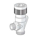 Patteriventtiilin Runko Dn10 Kulma Oras Stabila L=23 [4032033] |