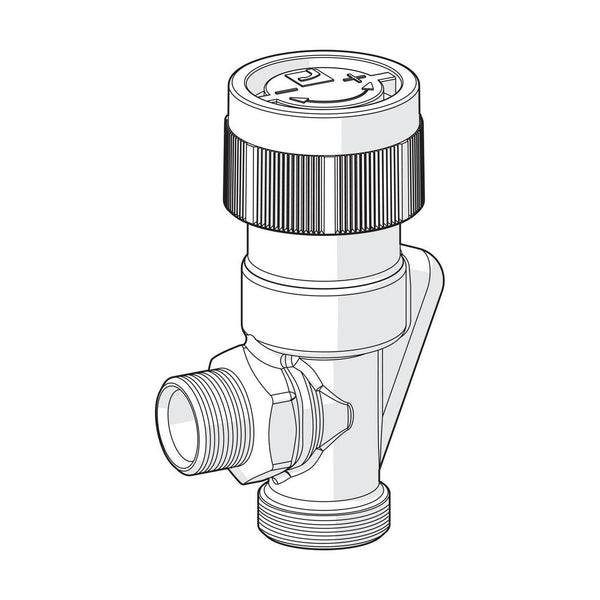 Patteriventtiilin Runko Dn10 Kulma Oras Stabila L=23 [4032033] |