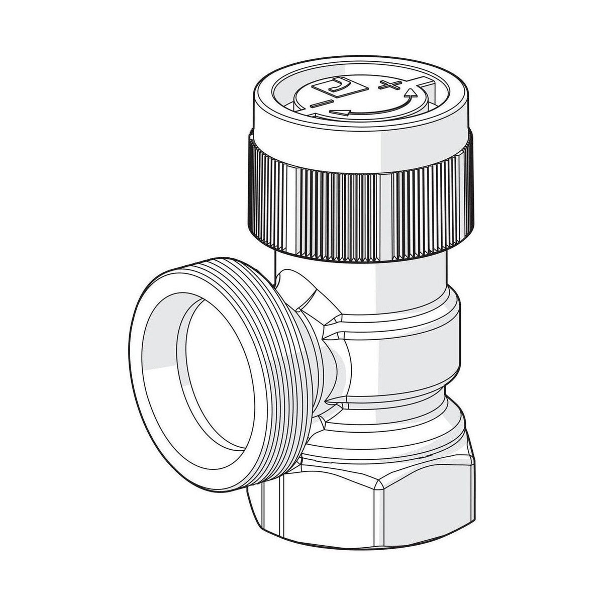 Patteriventtiilin Runko Dn20 Kulma Oras Stabila L=31 H=28 [4032031] |