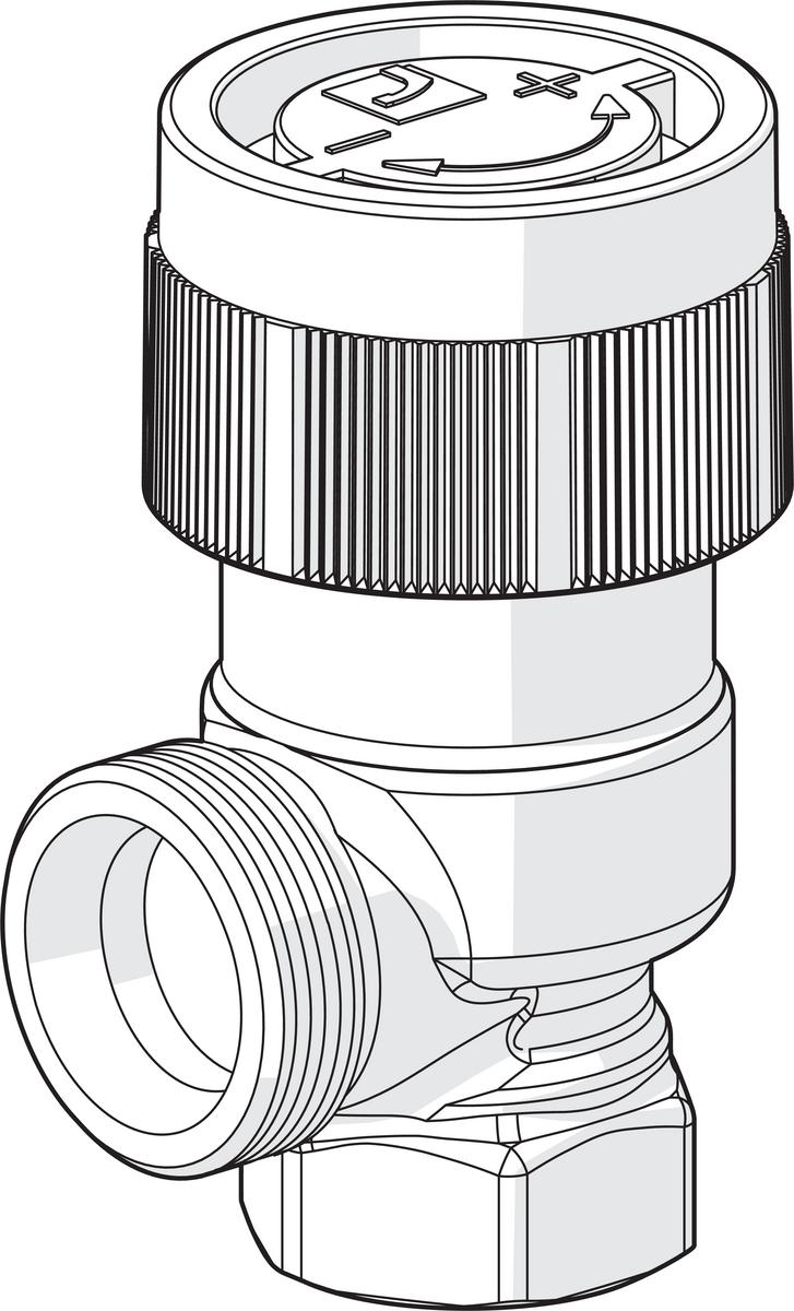 Patteriventtiilin Runko Dn10 Kulma Stabila L=23 H=20 [4032029]