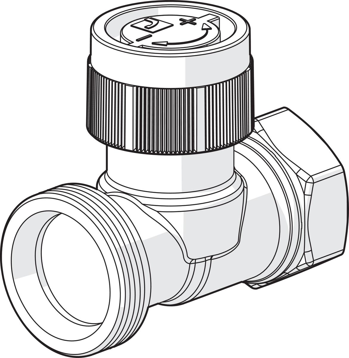 Patteriventtiilin Runko Dn20 Suora Stabila L=68 [4032028]