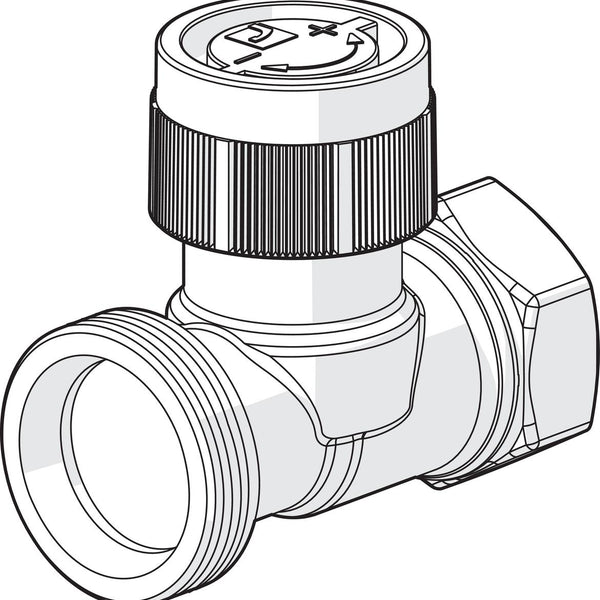 Patteriventtiilin Runko Dn20 Suora Stabila L=68 [4032028]