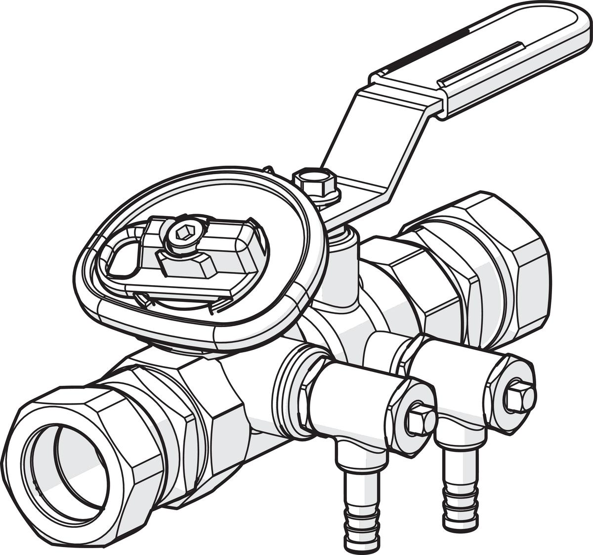 Linjasäätöventtiili Lvk Dn15. Cu15- 412015 [4012106]