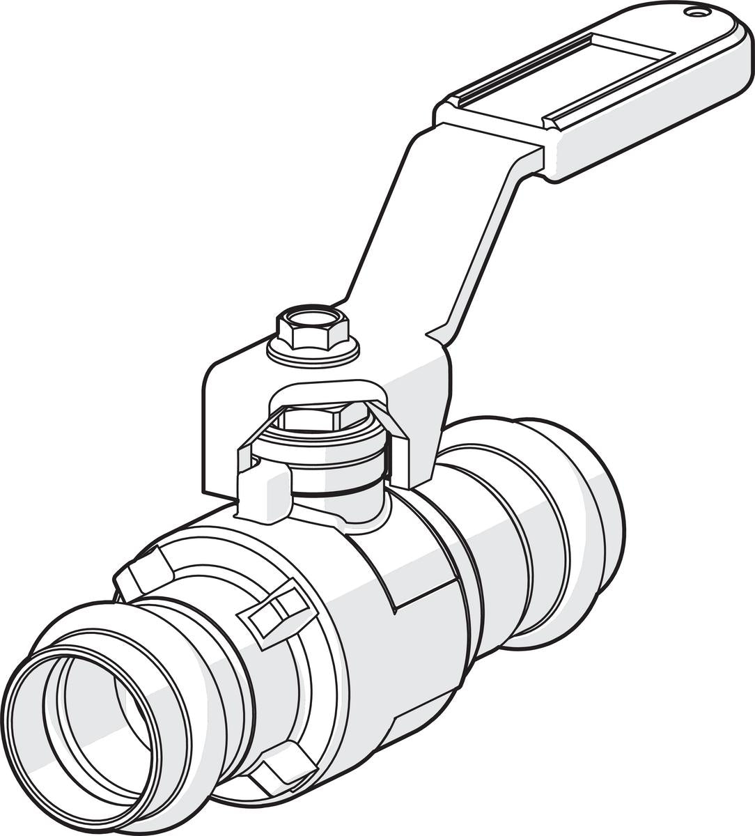 Palloventtiili Oras 400112 Cu12 Puristus Pn16 V/M [3713511]