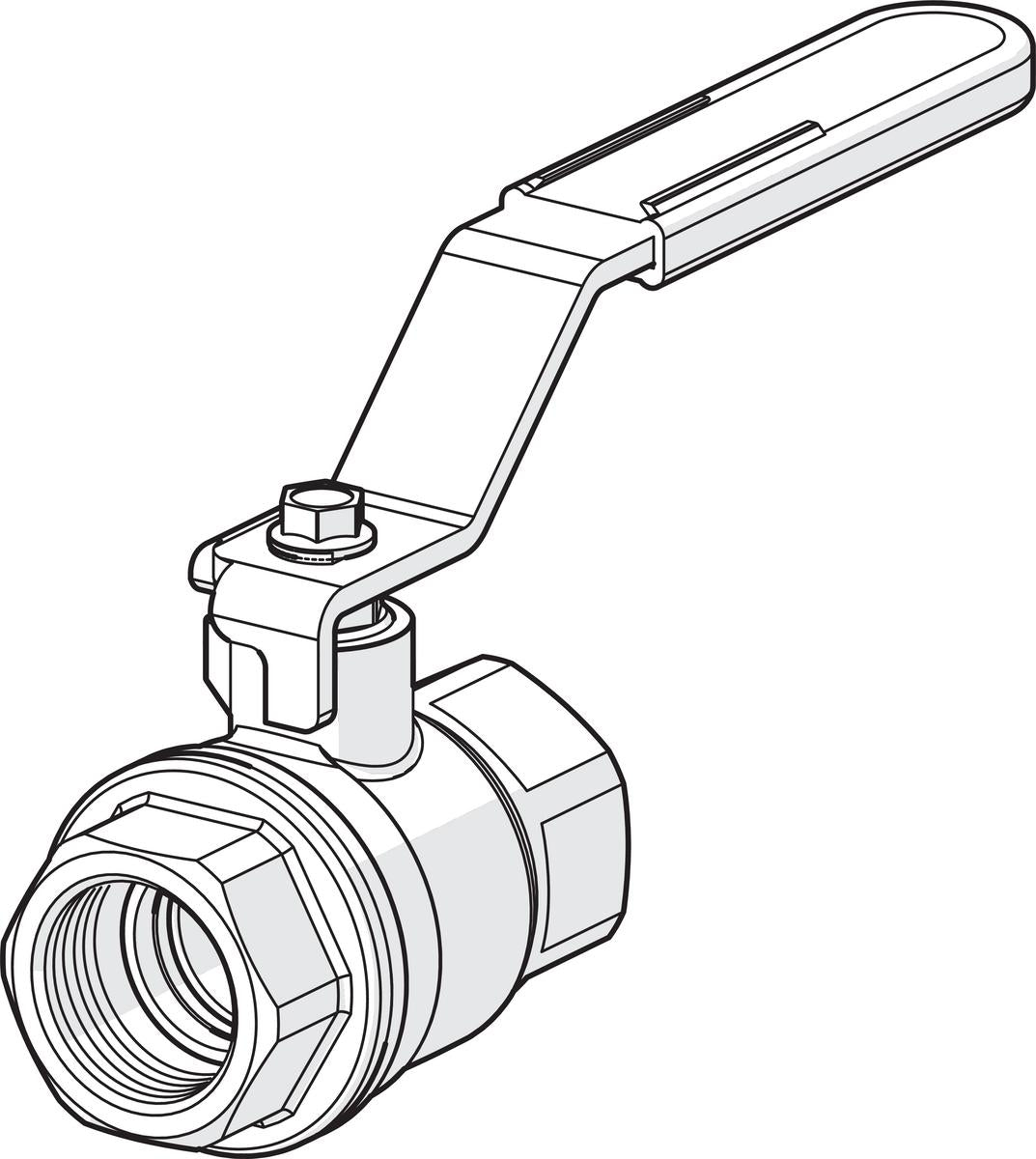 Palloventtiili Messinki 1/2 Sk  Pn25 400015 [3713504]