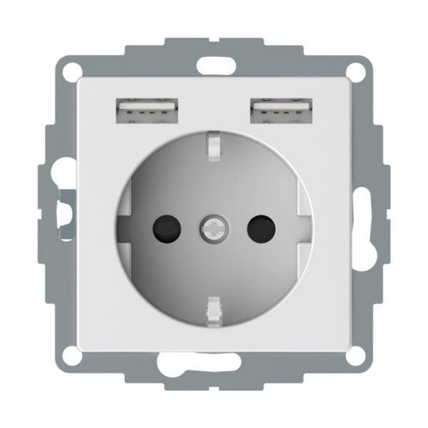 Pistorasia Exxact 1 - Pr + 2X Usb Lataus 2,4 Val [2500332] |