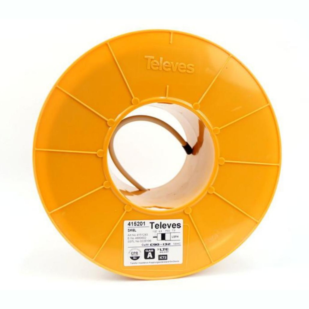 Antennikaapeli Finnsat Rg6T Dca Lsnh 100M/Kela [0226196] |