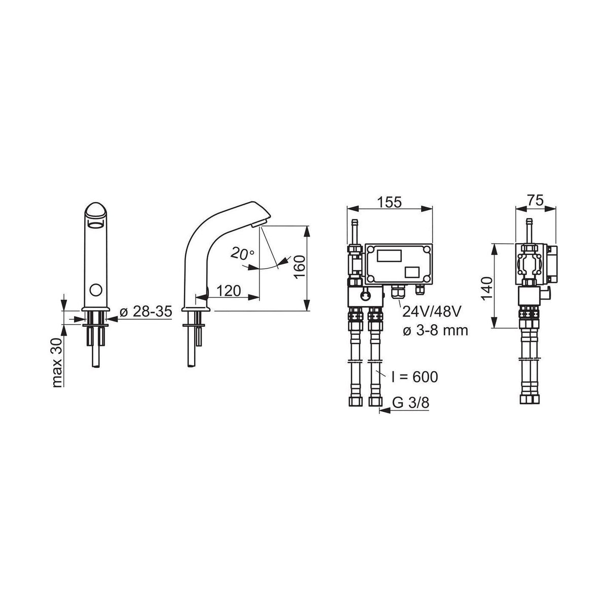 Pesuallashana Oras Electra 6104Z 24/48 V, BT [6110398] |