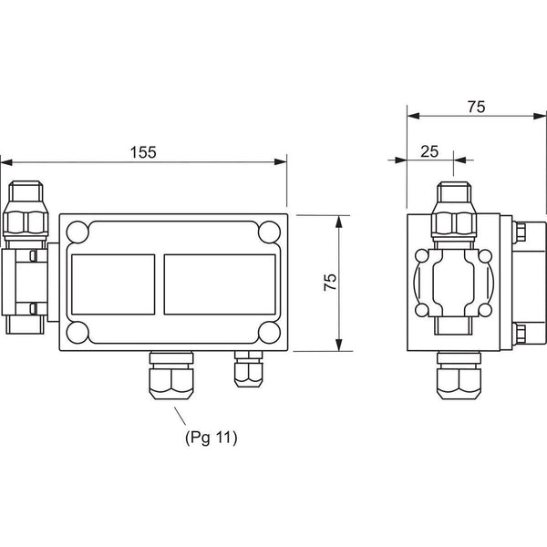 Urinaalin huuhtelulaite Oras Electra 6575Z 24/48 V, Bluetooth 6416109