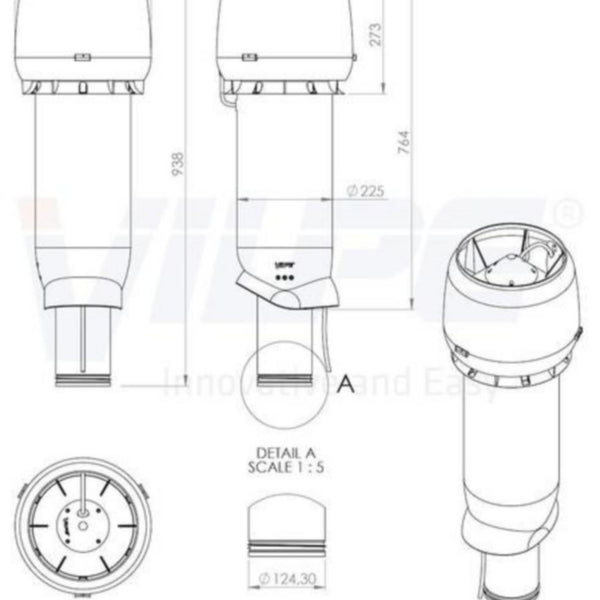 Huippuimuri Vilpe P-sarja E190P 700 HK musta 073532 [7813019]
