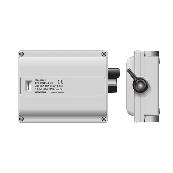 Turvakytkin Vipu Norwesco Sa616H 6X16A+Apuk 7.5Kw Ip54 [3605214] |
