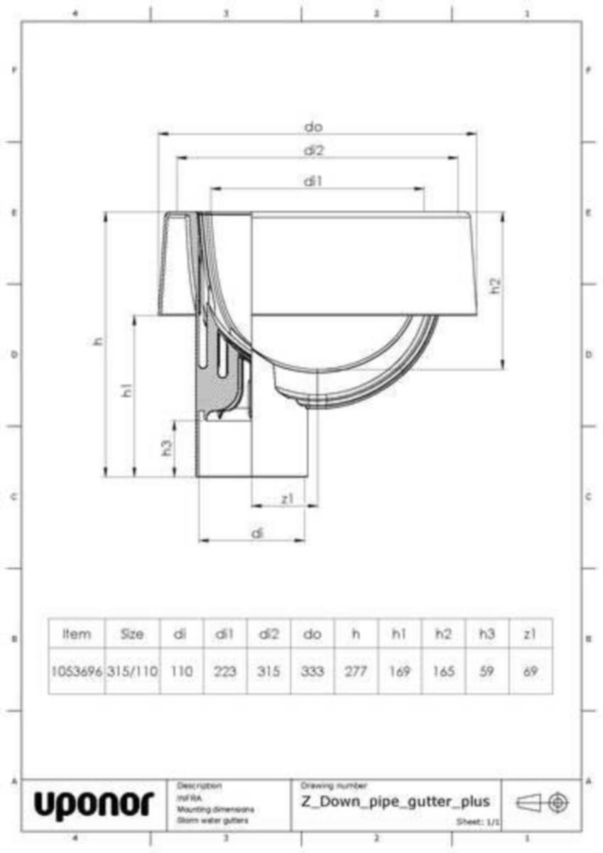 Rännikaivo Uponor Plus 1053696 [2830526]