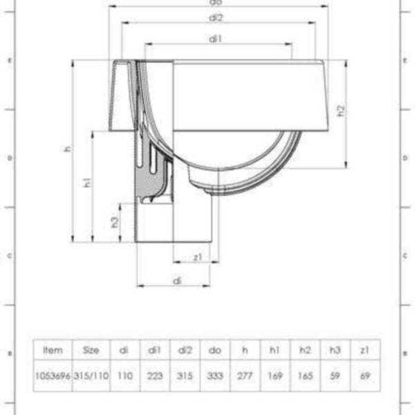 Drain well Uponor Plus 1053696 [2830526]