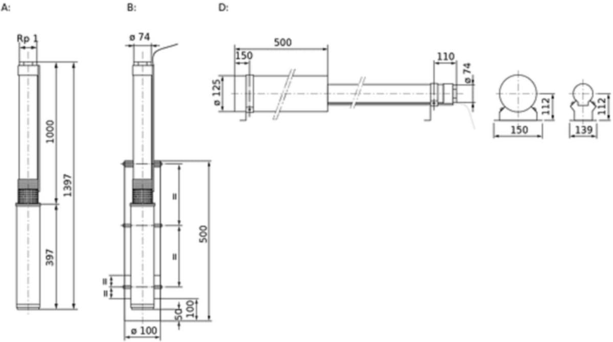 Pumppupaketti Porakaivo 3" Wilo Twu 3-0130-Dm-Cw50 3-V [4758126]