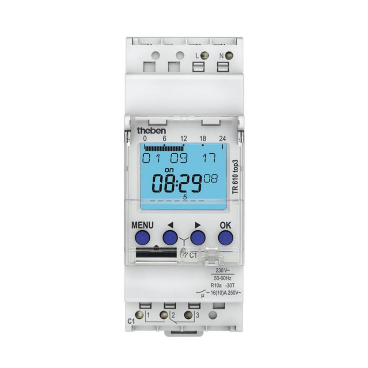 Kellokytkin Digitaaline Theben Tr 610 Top3 [2606612] |