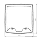 Kattoluukku Huopa Vilpe 739012 Multiroof 200 Musta 739012 [7820622] |