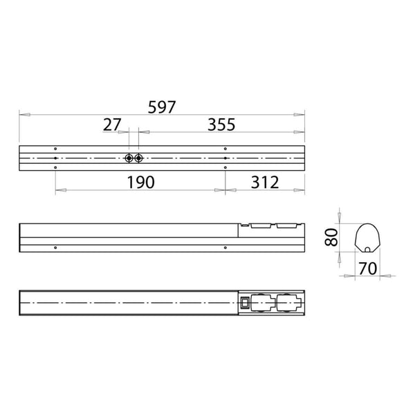 Kylpyhuonevalaisin Ensto Alisa Dual White AL14229VLED/DW IP44 7W/8DWSORC [4103398]