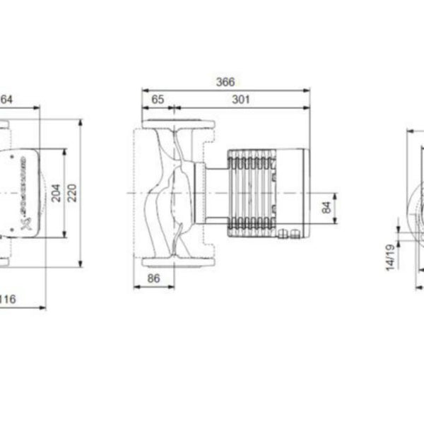 Lämpöjohtopumppu Grundfos MAGNA3 32-120 F 1-V [4615145]
