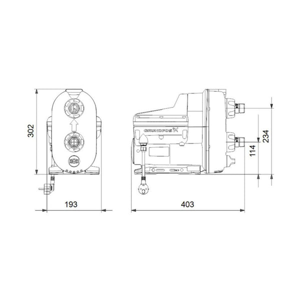 Vesiautomaatti Grundfos Scala2 3 - 45 200 - 240V 50/60 Hz [4732548] |