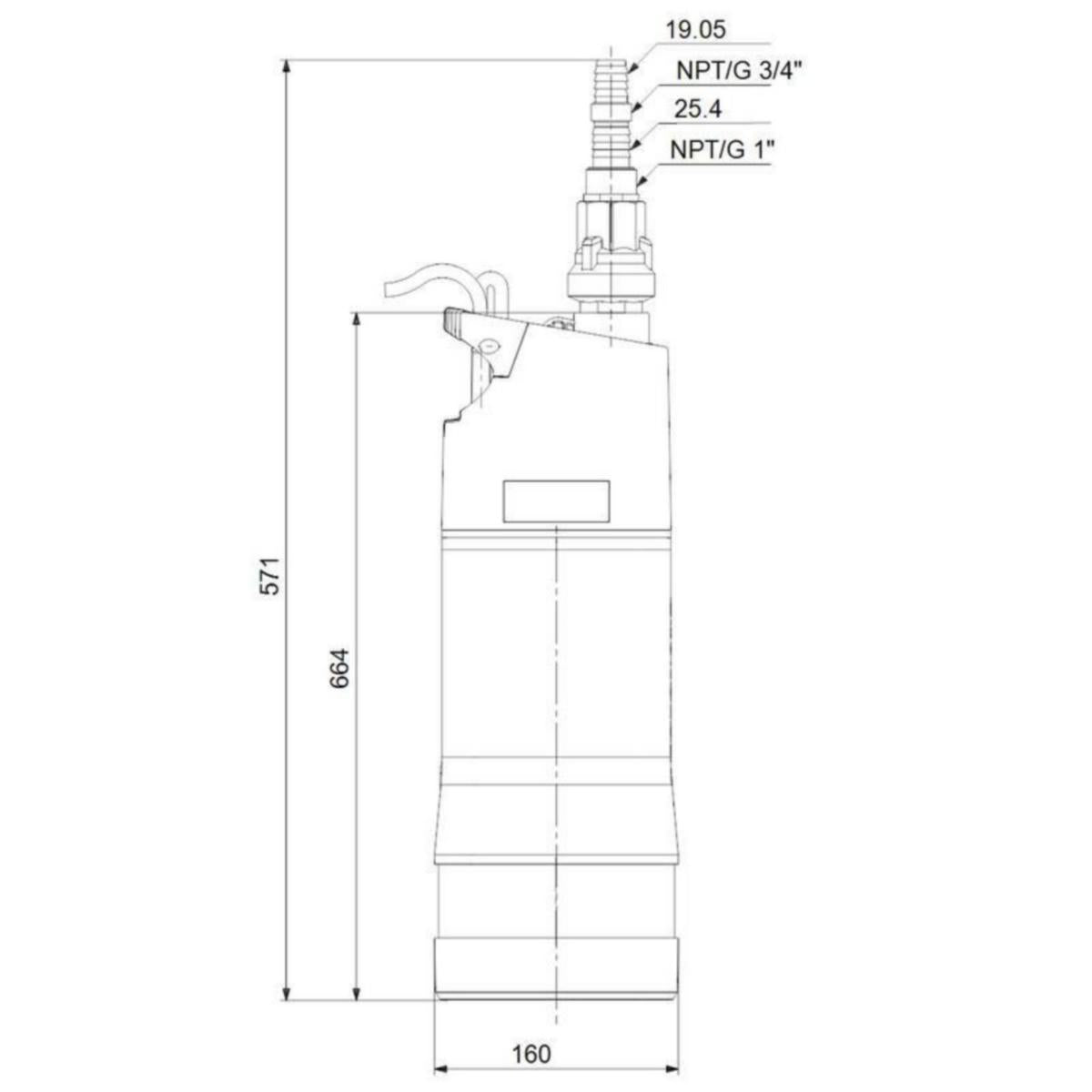 Vesiautomaatti upotettava Grundfos SBA 3-45 A Vipalla [4822622]