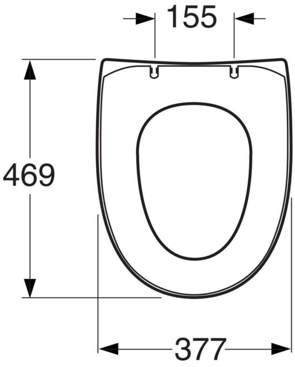 WC-istuinkansi Gustavsberg Nautic SlimSeat SC/QR VALK. [5712106]