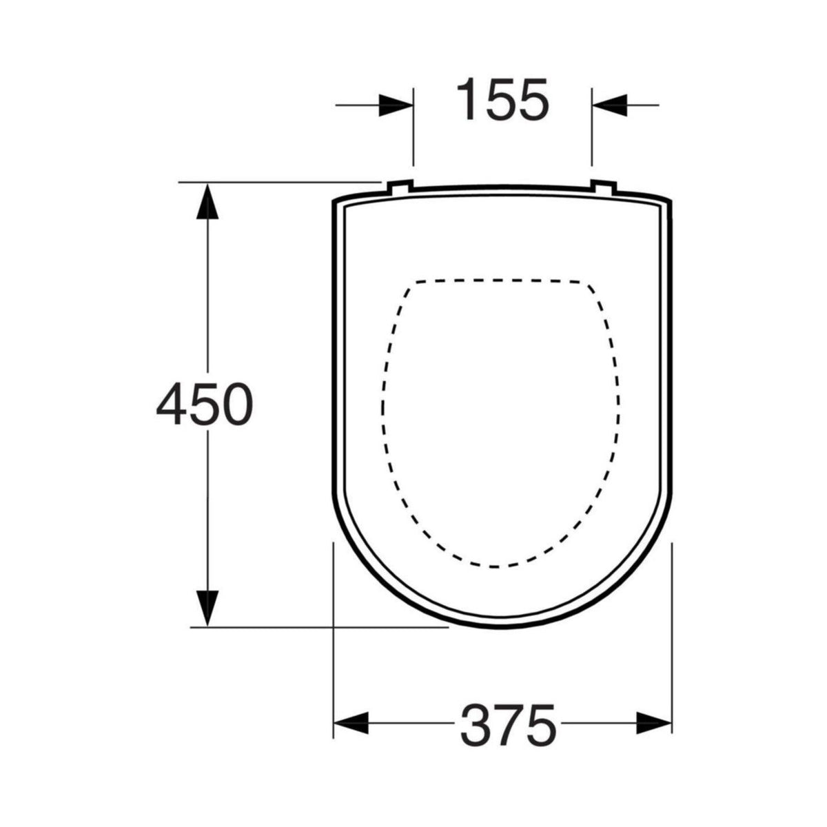 Wc-Istuinkansi Arctic 9M16S101 Soft-Close Valkoinen 5712003