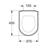 Wc-Istuinkansi Arctic 9M16S101 Soft-Close Valkoinen 5712003
