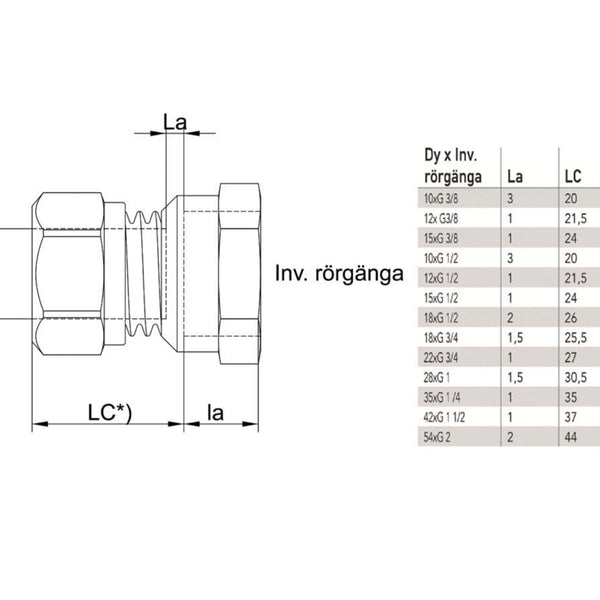 Puserrusliitin Suora Sk Vatette 15X1/2 (0330535) [1557202]