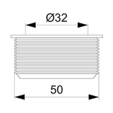 Viemäröintitiiviste Purus Epdm 50X32 Mm Pysty/Vaaka As [82363503] |
