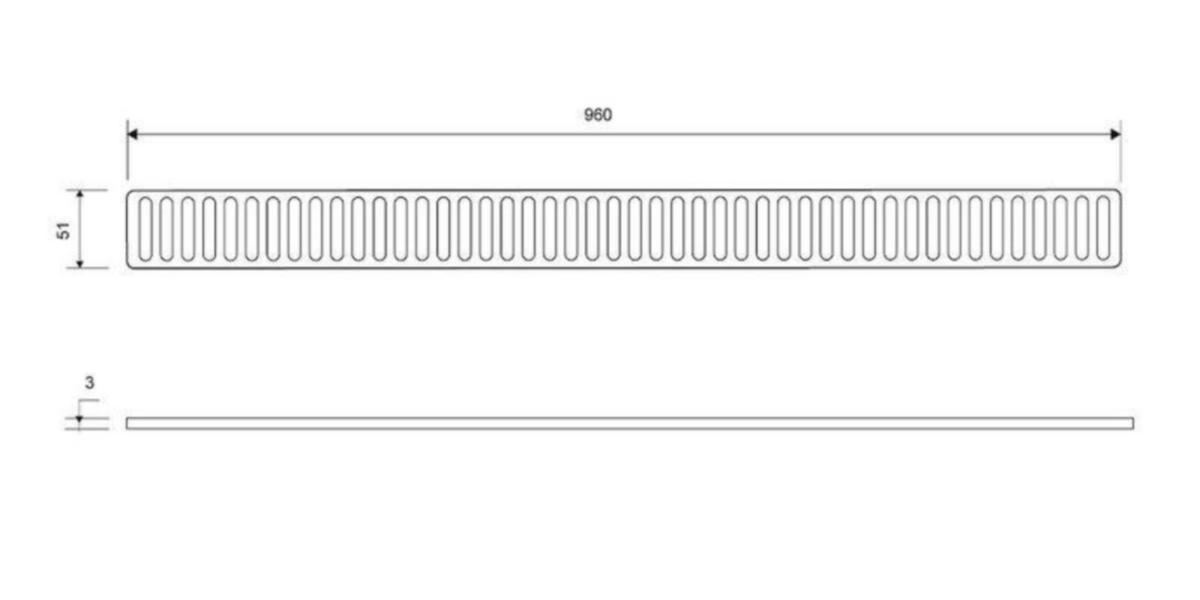Ritilä Unidrain ClassicLine 1602 Column 1000 MM [3307586]