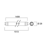 Led - Valoputki T8 Superia T8 Uo 22,2W 4K 1500 4100Lm 75K [4941354] |