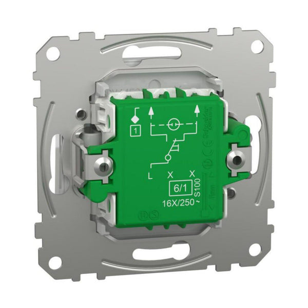 Kytkin Exxact 6/16A/Ip21 2X Ukj Val 2112006