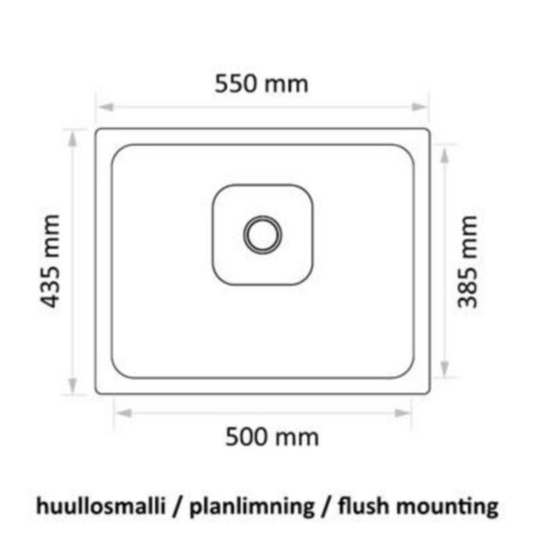 Tiskiallas Stala Combo CEG-50BF 550x435 mm komposiitti musta [5922147]