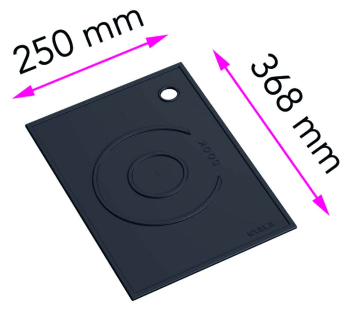Silikonialusta Stala COOK-1 250x368 mm musta [5922400]