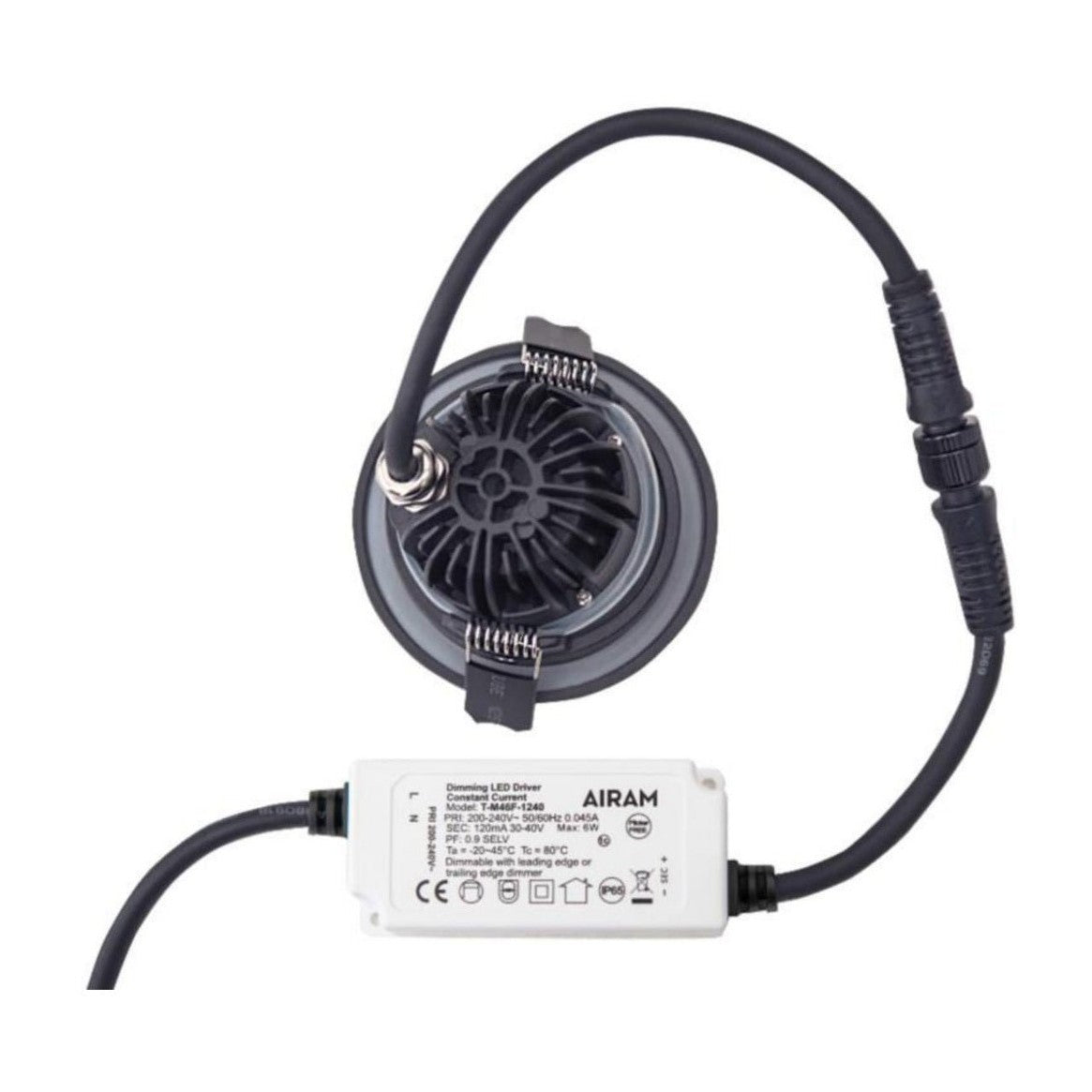 Alasvalo A1COMD Airam Compact Outdoor IP65 830 musta [4146550] |