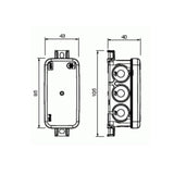 Jakorasia Abb Ap45, 105X43Mm,Mus, Ip65 Hf [1612546] |