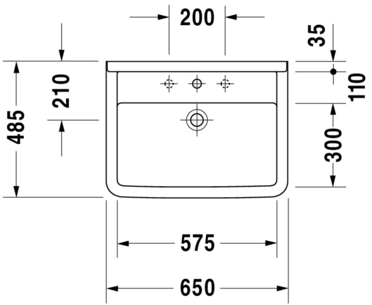 Duravit Pesuallas Starck 3 650X485 0300650000 [5617012]