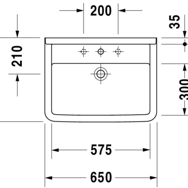 Duravit Pesuallas Starck 3 650X485 0300650000 [5617012]