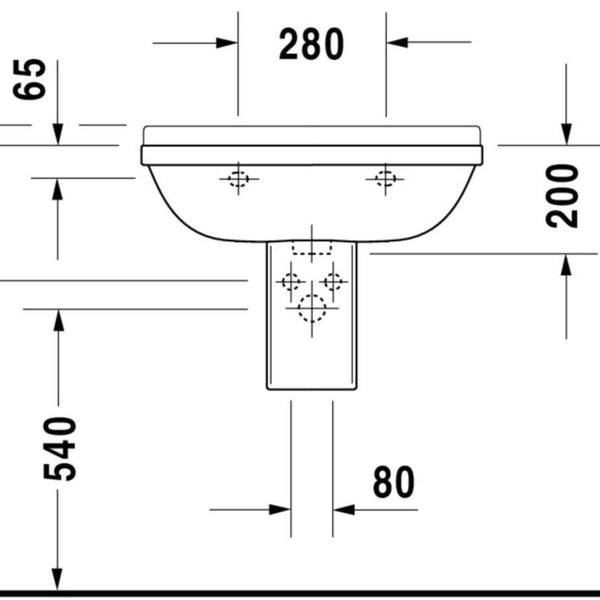 Duravit Pesuallas Starck 3 650X485 0300650000 [5617012]