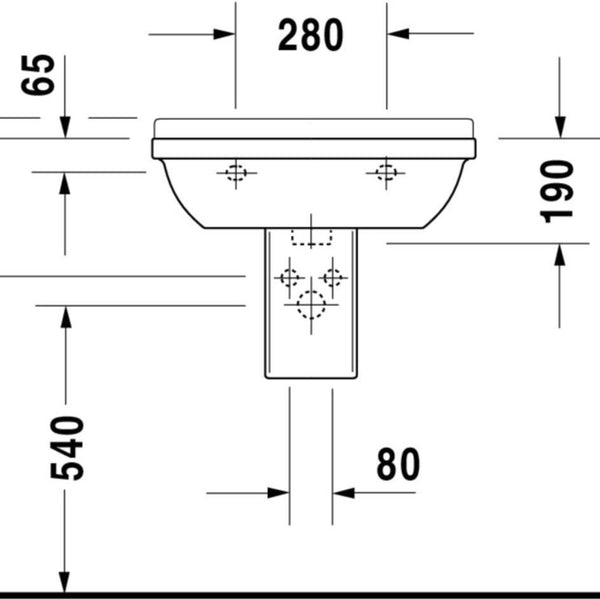 Duravit Pesuallas Starck 3 [5617013]