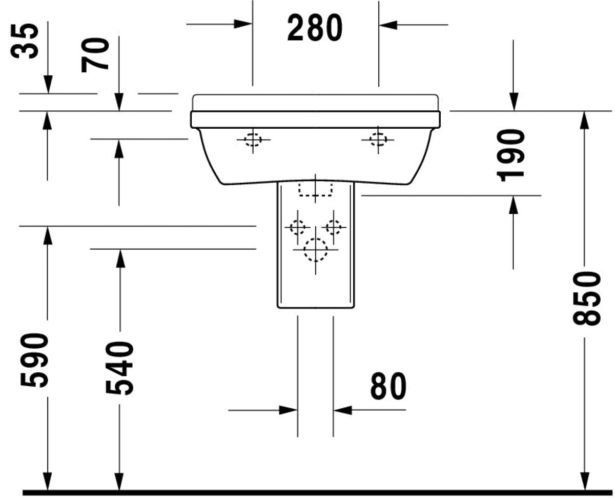 Duravit Pesuallas Starck 3 [5617014]