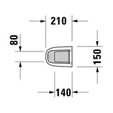 Pesualtaan jalka Duravit Starck [5617016]