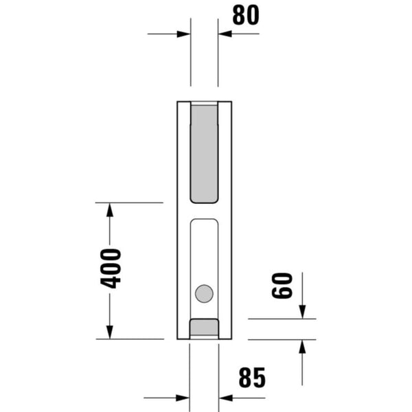Pesualtaan jalka Duravit Starck [5617016]